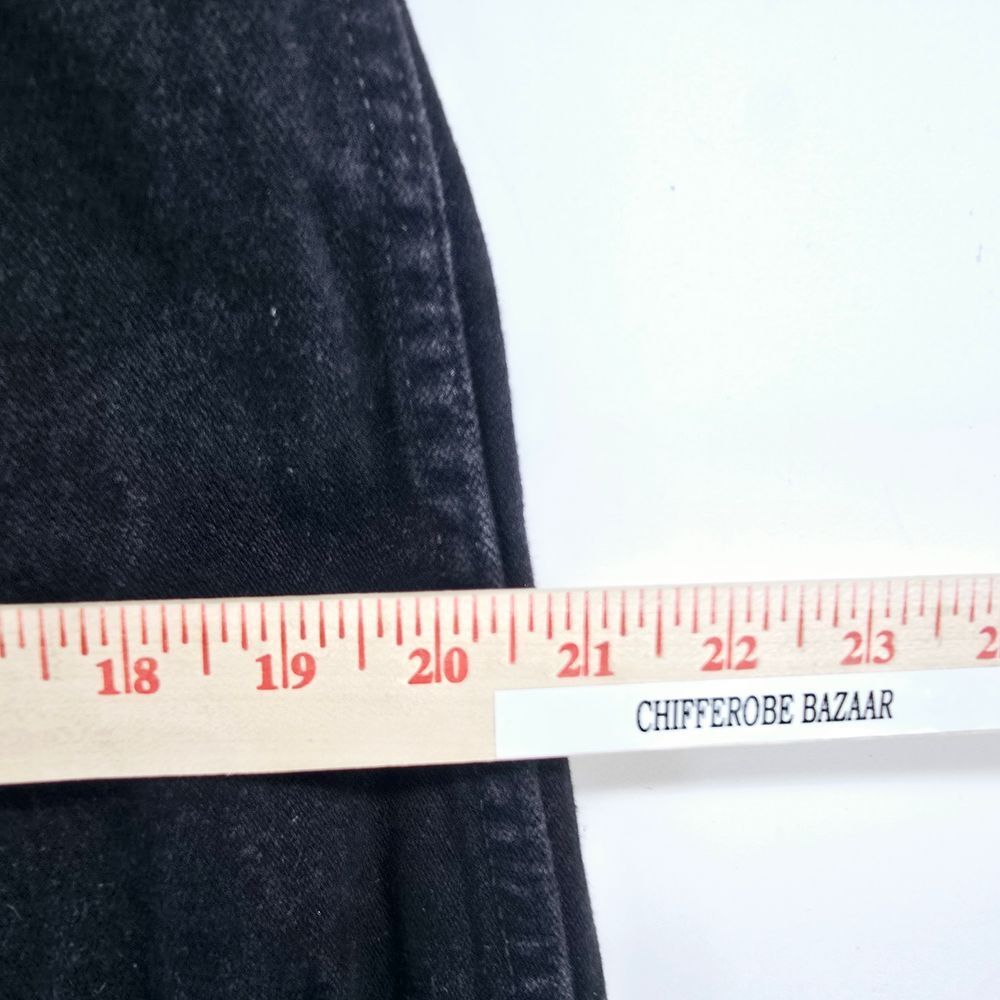 Vtg Wrangler Black Denim Straight Leg Jeans Men's 34x36 Classic Fit Casual Pants - Picture 7 of 9